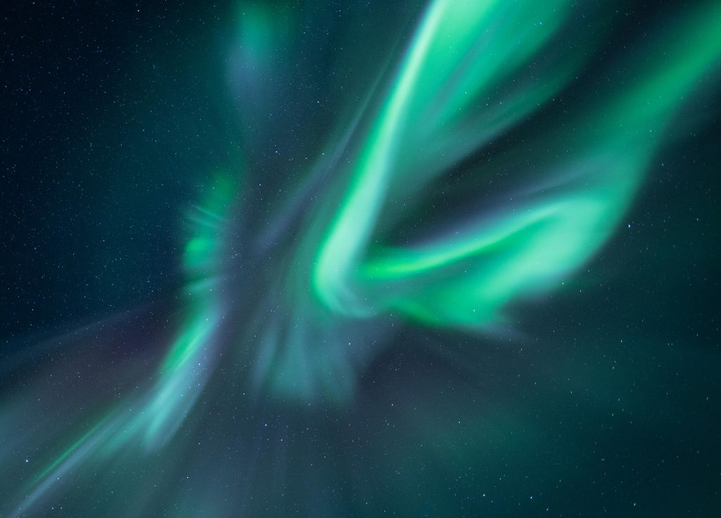 ZORZA GAZELA W LAPONII NORWEGIA